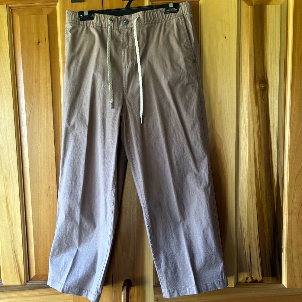 Vuori salmon pink organic cotton pants size L